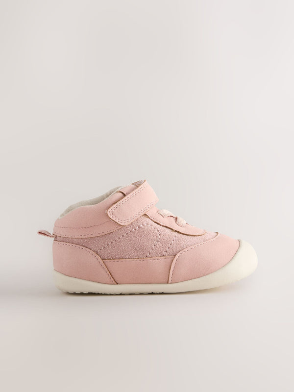 Pink Crawler High Top Trainers