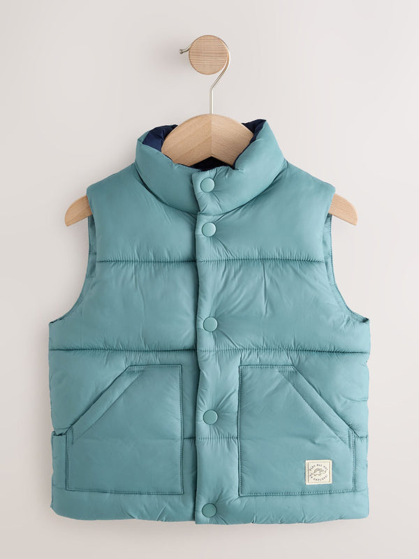Light Blue Padded Gilet (3mths-10yrs)