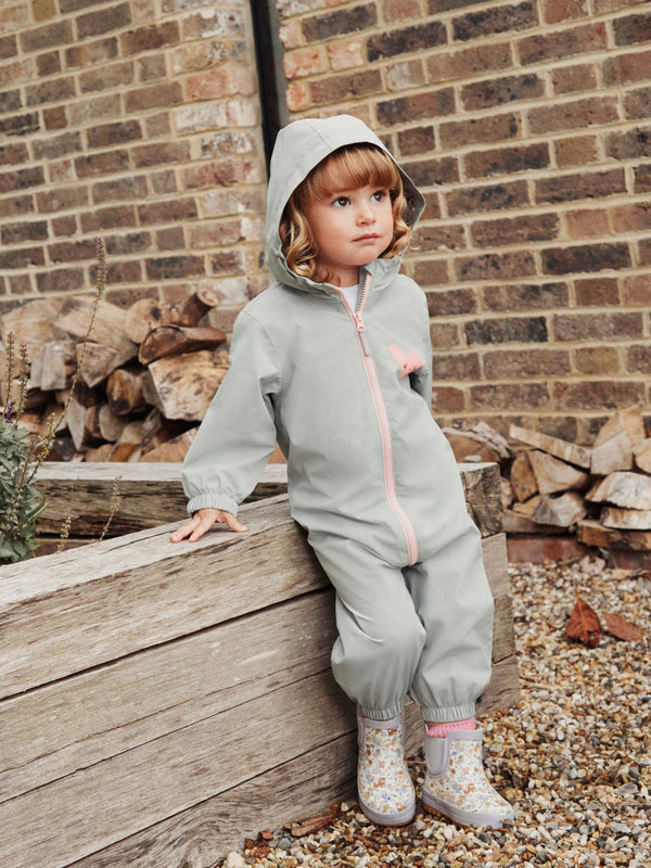 Sage Green Waterproof Printed Puddlesuit (3mths-7yrs)