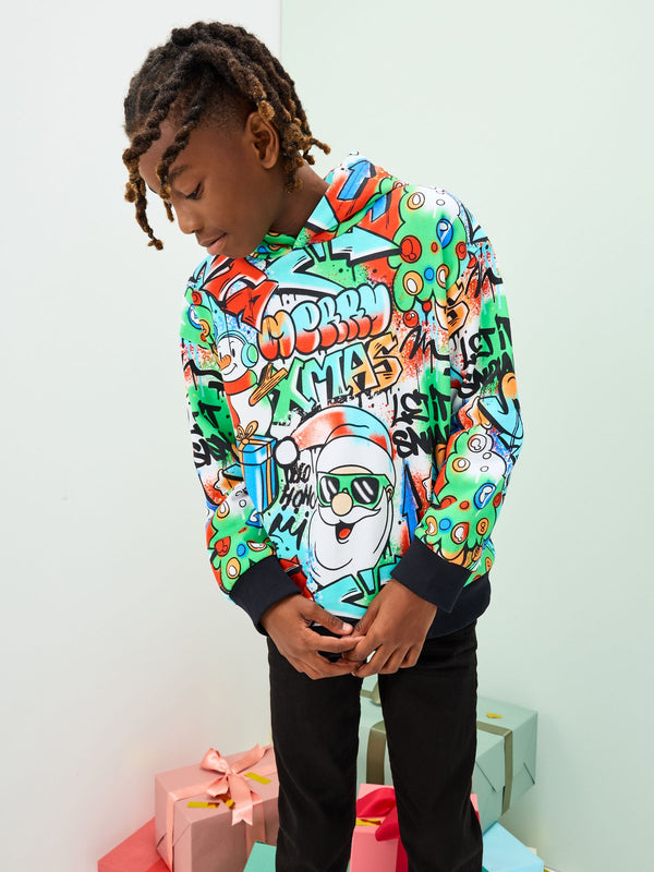 Multi Christmas Hoodie (3-16yrs)