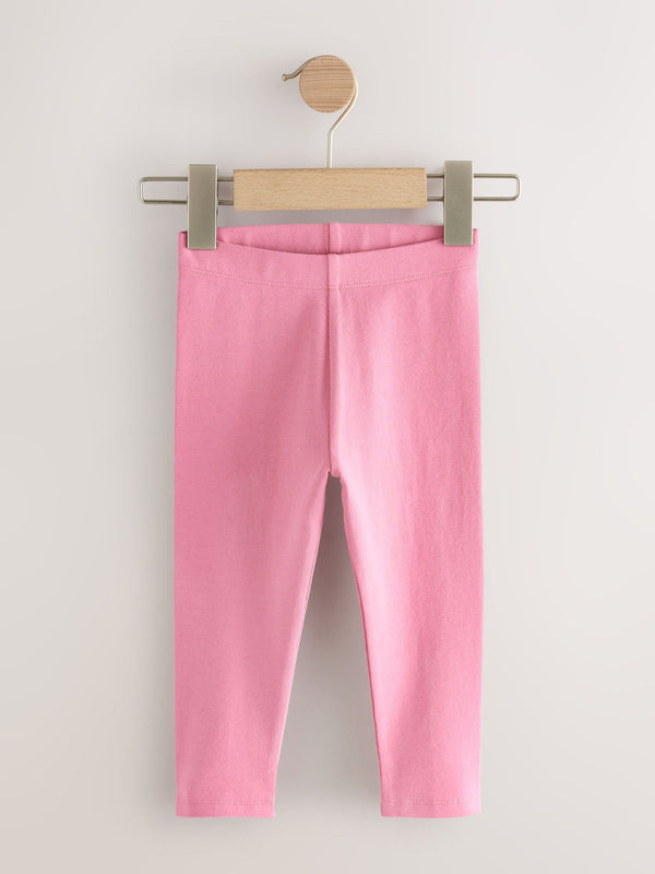 Pink Plain Leggings (3mths-7yrs)