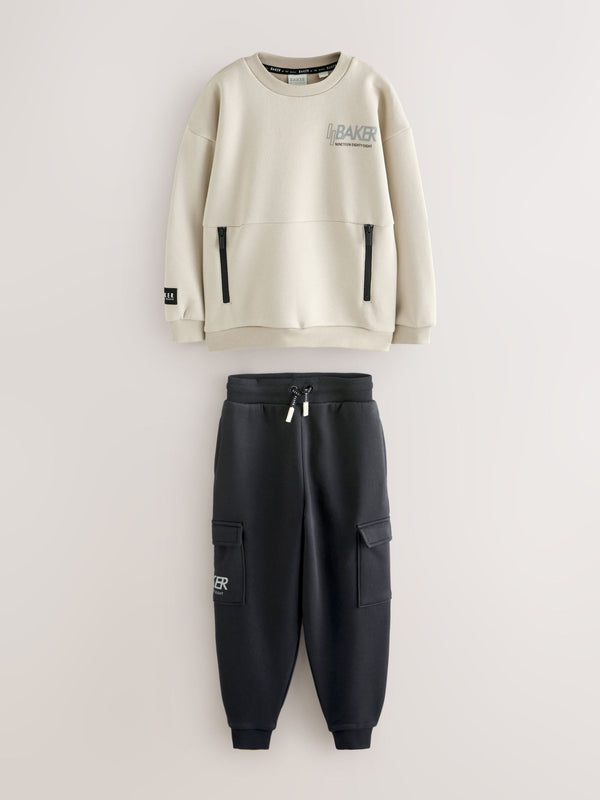 Baker by Ted Baker Sweatshirt and Cargo Joggers Set