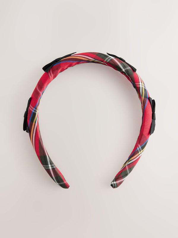 Red Tartan Aliceband
