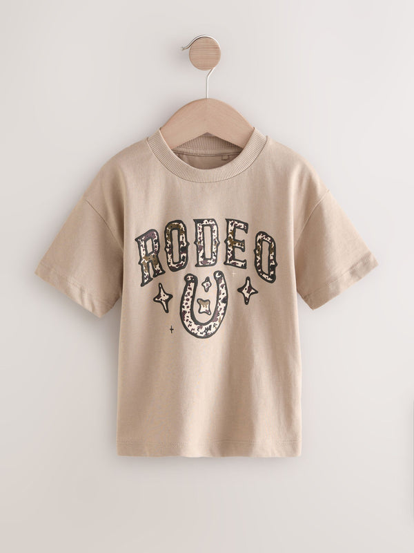Stone Rodeo 100% Cotton Short Sleeve Graphic Print T-Shirt (3mths-8yrs)