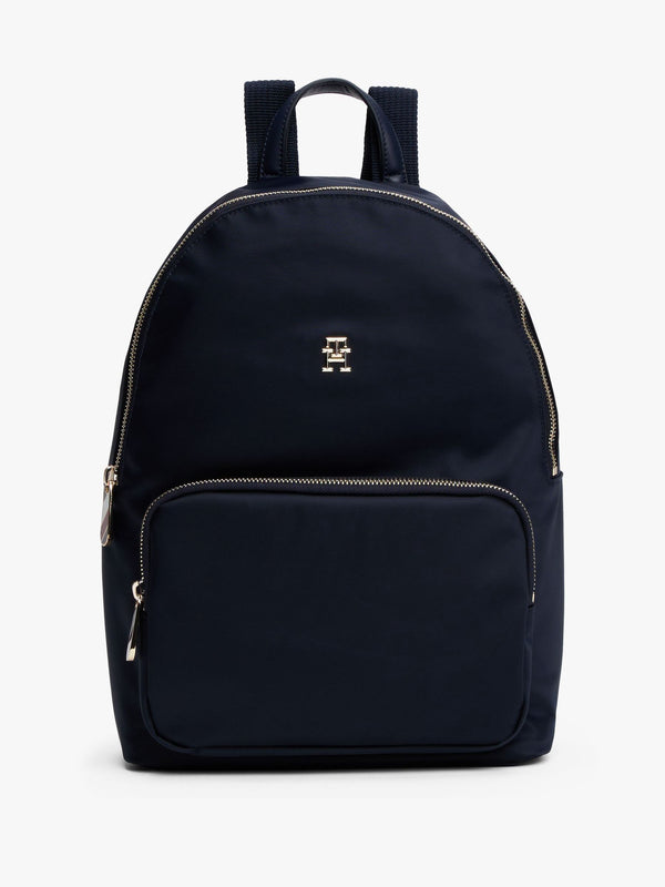 Tommy Hilfiger Blue Emblem Plaque Backpack