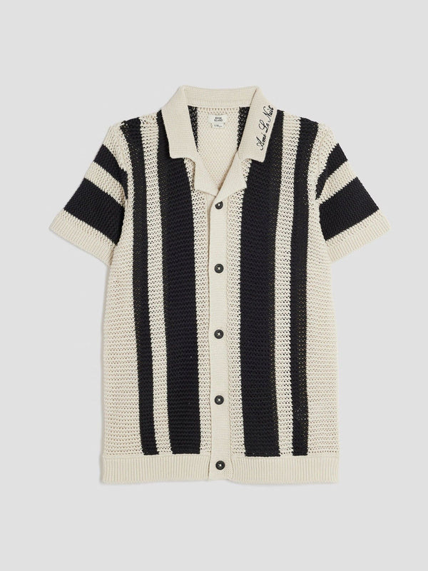 River Island Black Stripe 100% Cotton Shirt