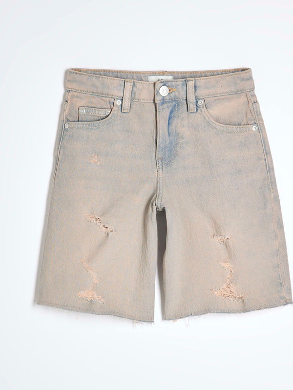 River Island Blue Girl Distressed Shorts