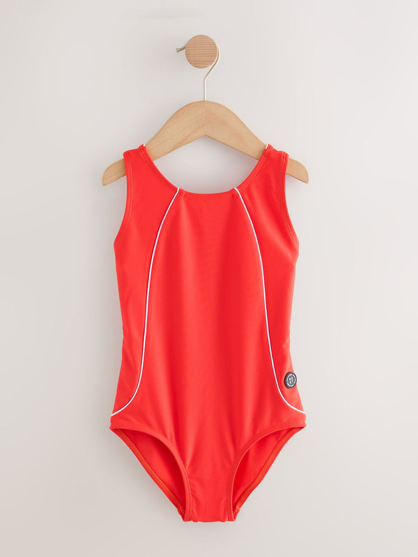 Red Racerback Swimsuit (3-16yrs)