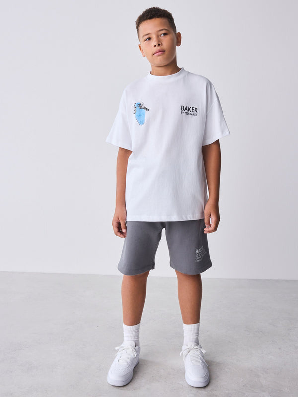 Baker by Ted Baker Oversized Graphic T-Shirt