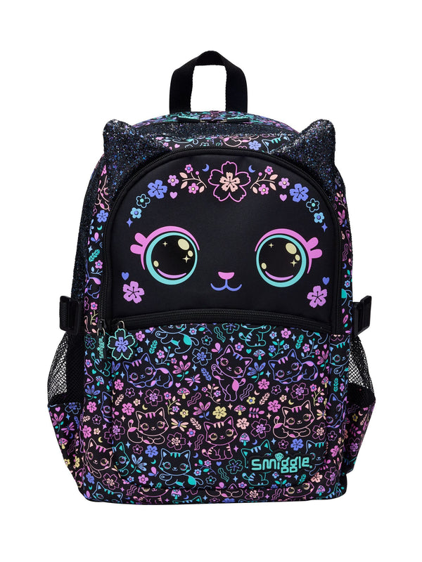 Smiggle Black Eclipse Classic Attach Backpack