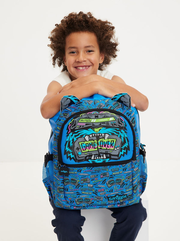Smiggle Blue Eclipse Classic Attach Backpack