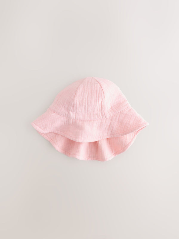 Light Pink Baby Summer Hat (0mths-2yrs)