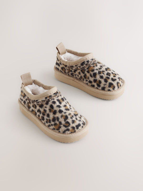 Tan/Animal Shoot Slippers