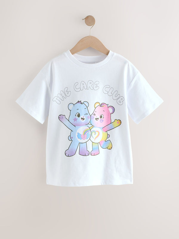 White Care Bears Print License T-Shirt (3-16yrs)