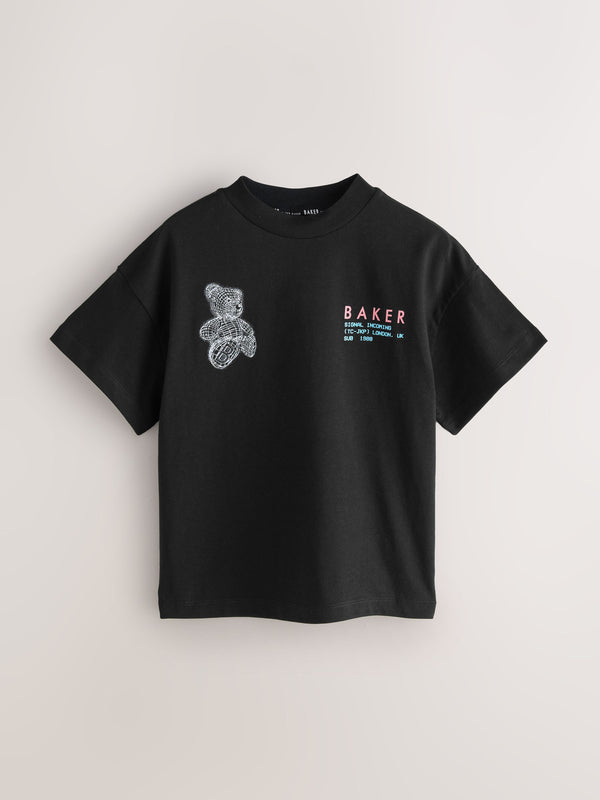Baker by Ted Baker Oversized Graphic T-Shirt