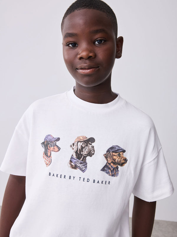 Baker by Ted Baker Oversized Graphic T-Shirt