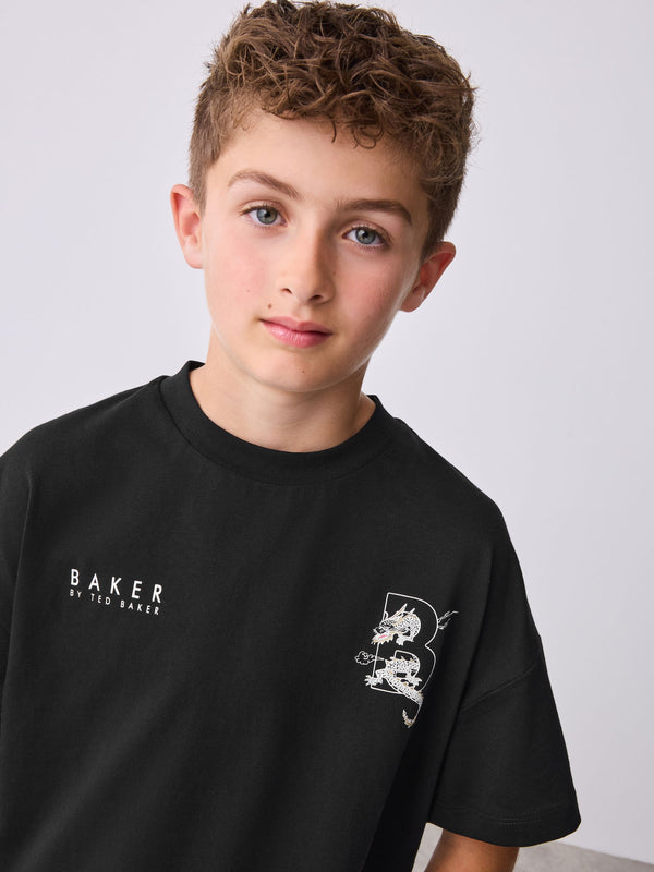 Baker by Ted Baker Oversized Graphic T-Shirt