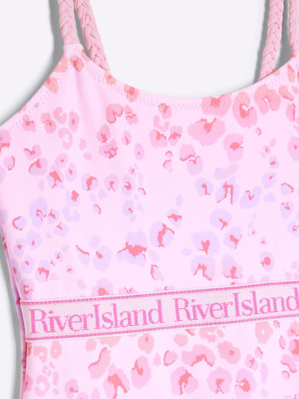 River Island Pink Print Swimsuits 2 Pack