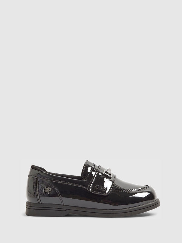 River Island Black Patent Loafers