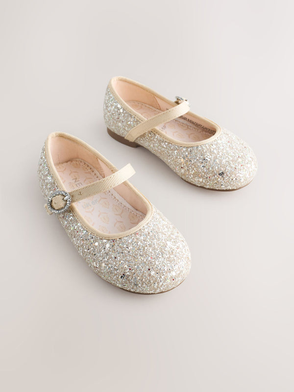 Champagne Gold Standard Fit (F) Flower Girl Occasion Mary Jane Shoes