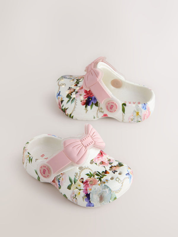 Baker by Ted Baker Baby Girls Clog Sandals With Bow