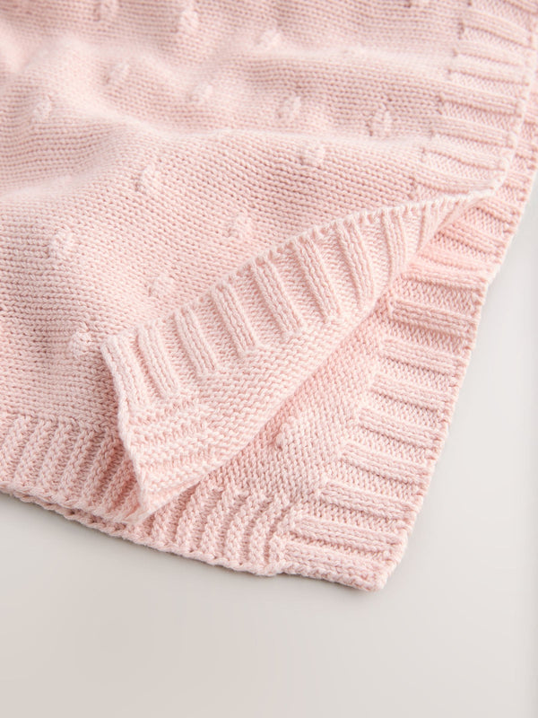 Pink Baby Bobble Blanket