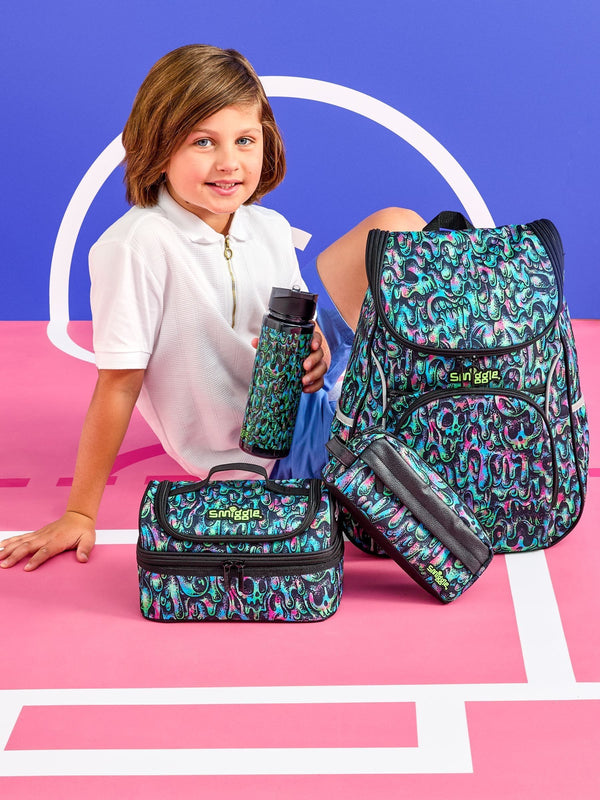Smiggle Black Surreal Access Backpack