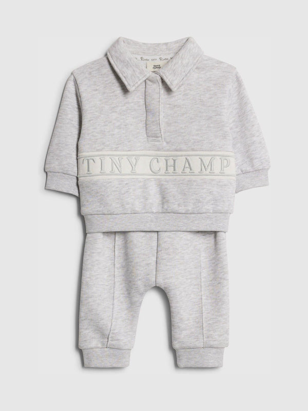 River Island Grey Baby Boys Tiny Champ Sweat Set