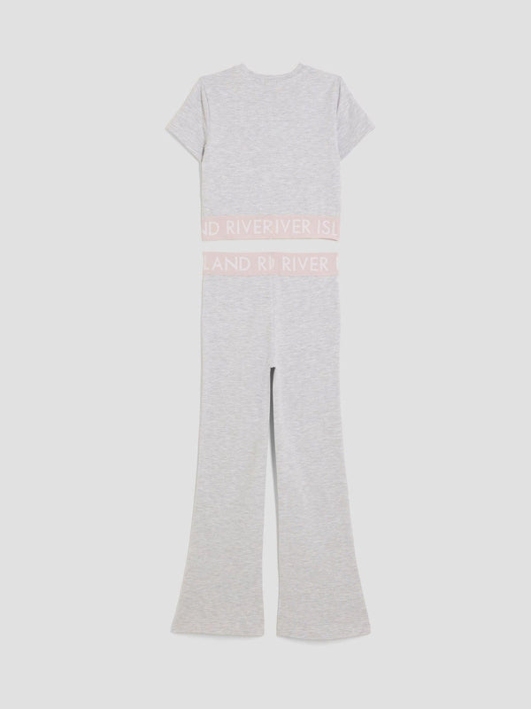 River Island Grey Girls Kickflare Set