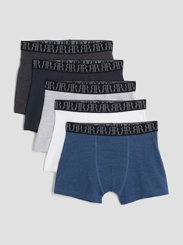 River Island Blue Boys Marl Boxers