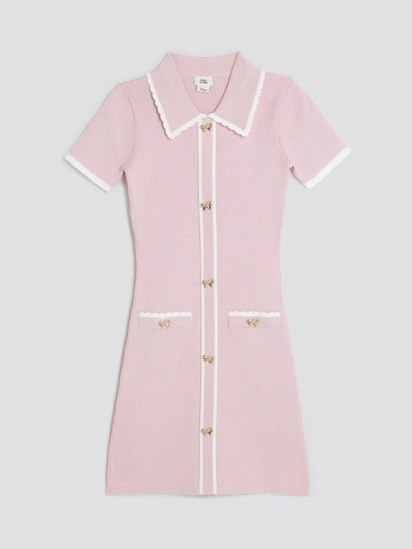 River Island Pink Girls Polo Dress