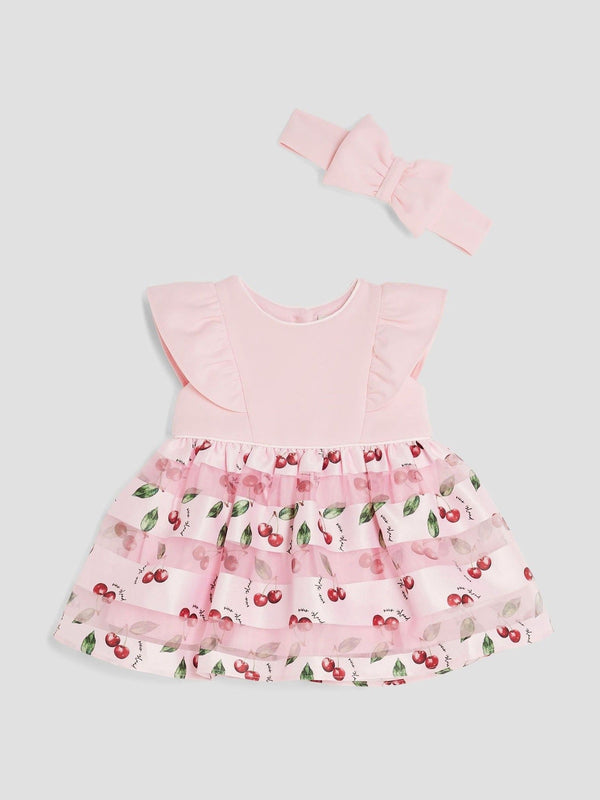 River Island Pink Baby Gilrs Occasion Dress