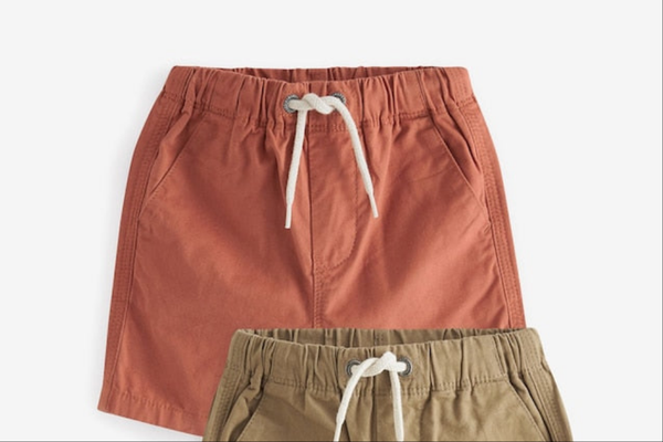 Rust Brown Pull-On Shorts immediate