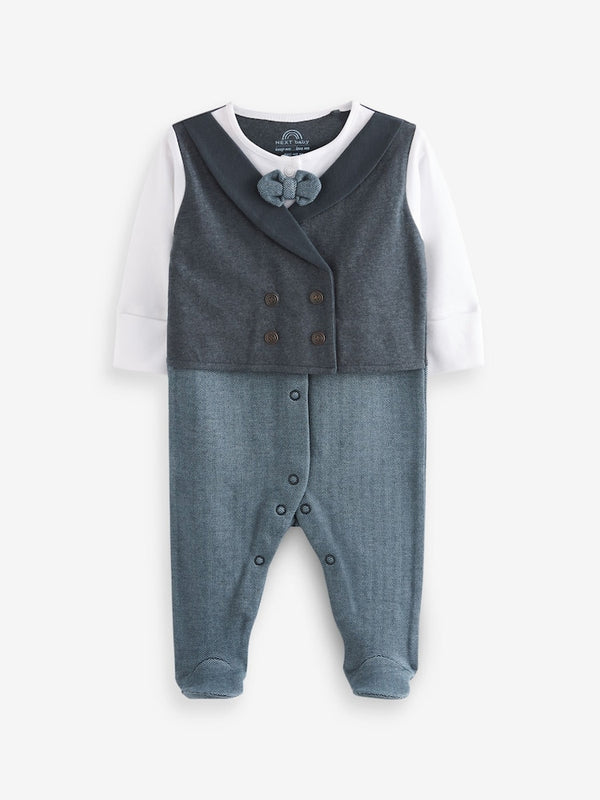 White Farmyard Baby 100%
Cotton Rompers 3 Pack