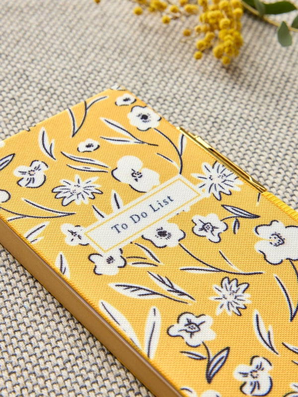 Mustard Yellow Floral To Do List