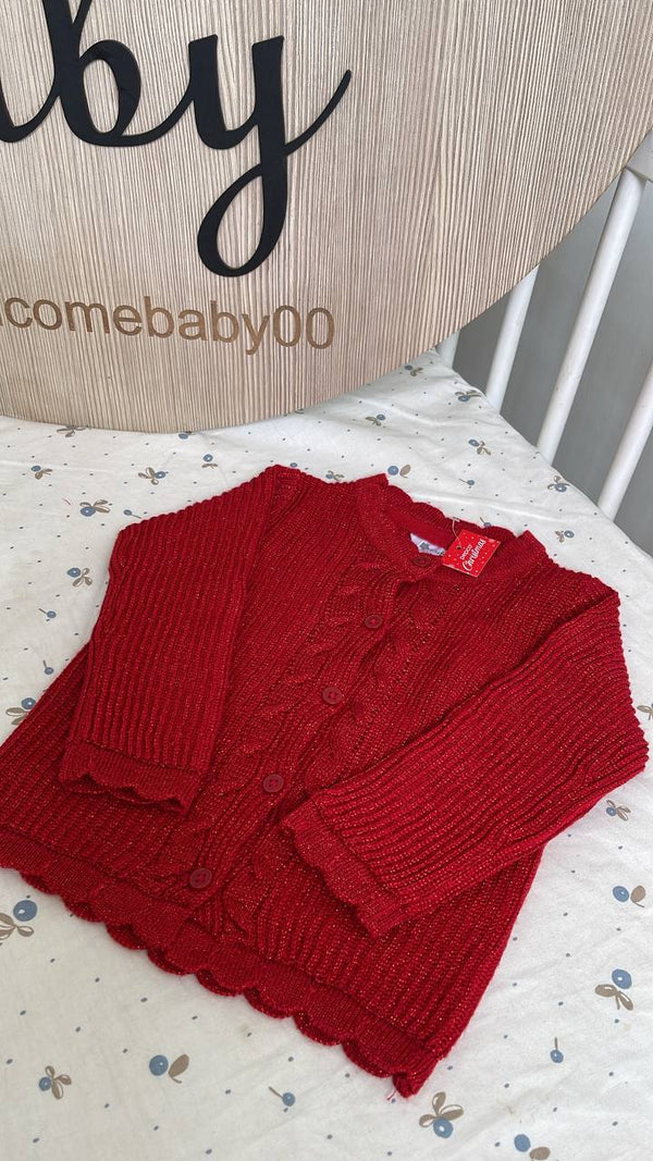 Christmas red cardigan