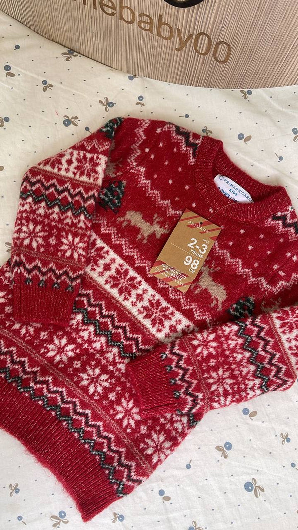 Christmas knitted boy jumper