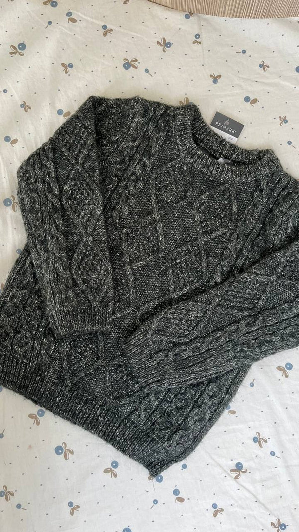 Green Christmas knitted boy jumper