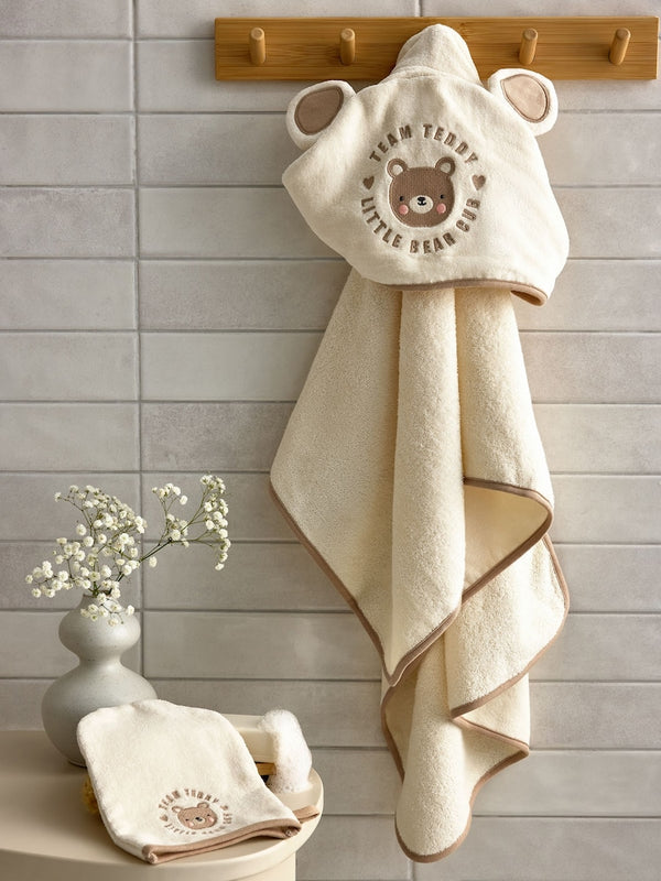 Natural 100% Cotton Newborn Hooded Baby towel