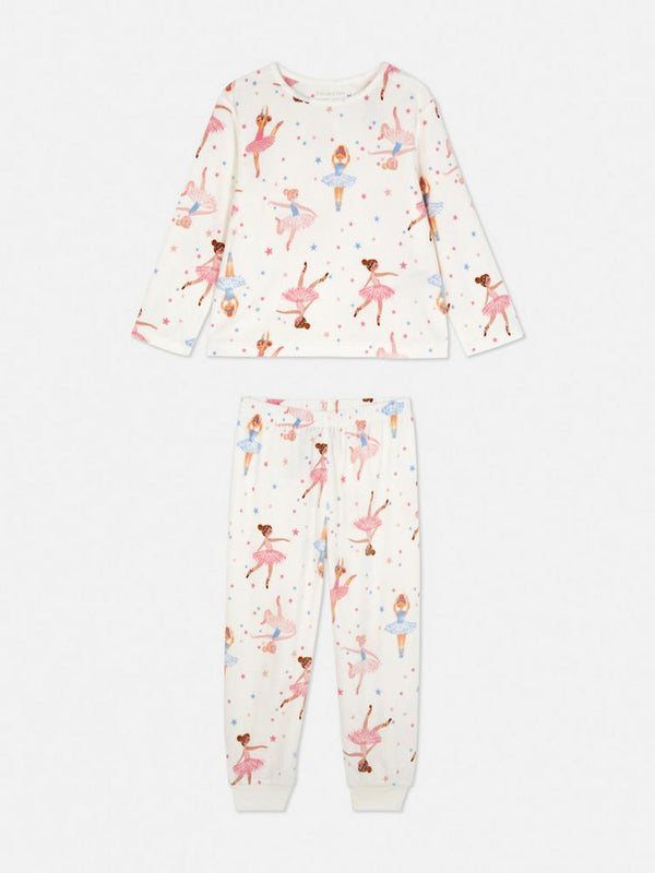 Primark cream ballerina velour pyjama