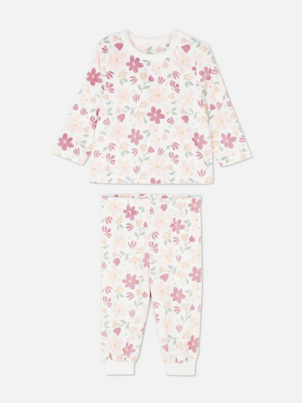 Primark flowers velour pyjama