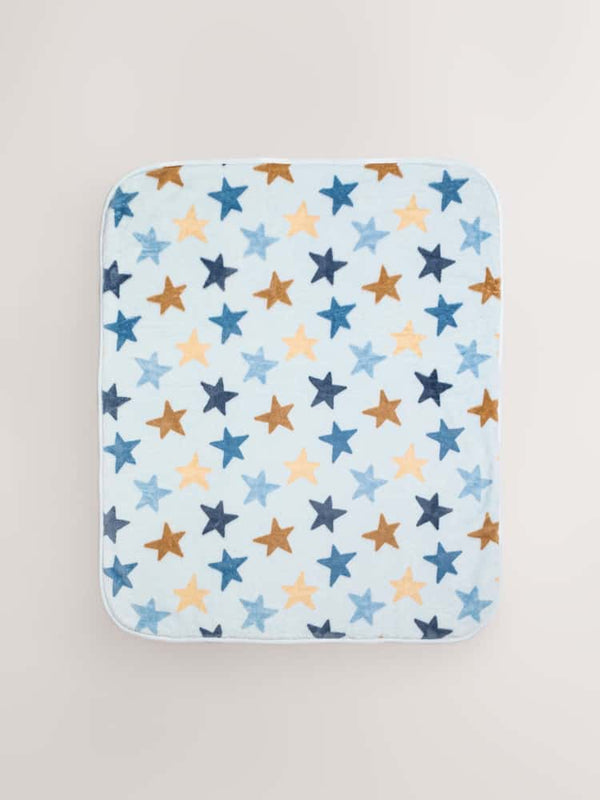 Blue Stars Fleece Baby Blanket