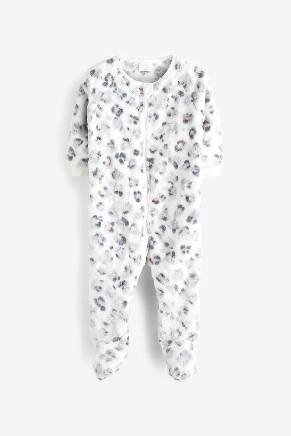 grey fleece sleepsuit (immediate)