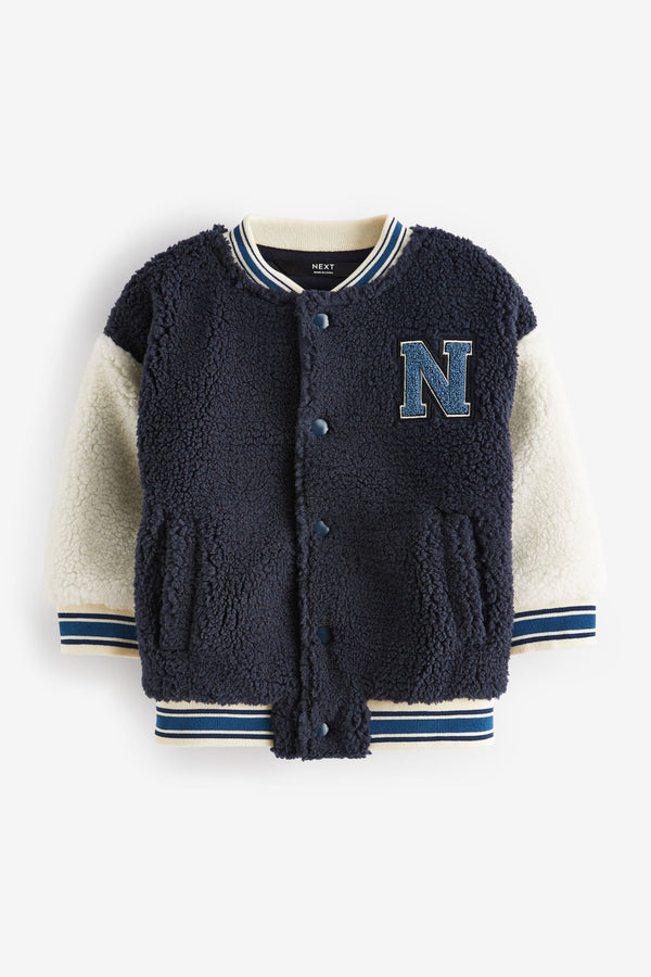 Copy of Navy Blue/White Teddy Borg Letterman Jacket