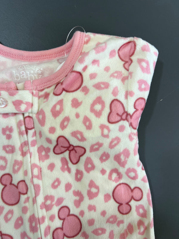 Primark minnee pink fleece sleepsuit
