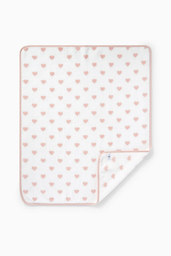 C&A Heart fleece blanket