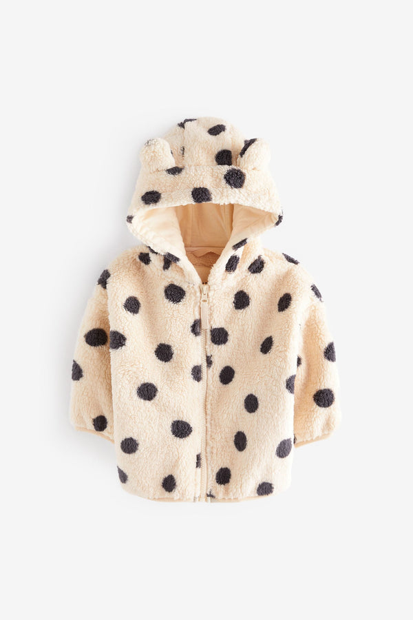 Spot Teddy Borg Fleece Zip Through Jacket