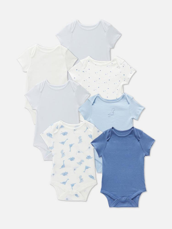 7pk Dino short sleeves bodysuit