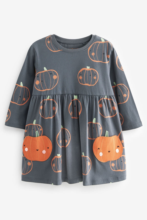 Charcoal Grey Pumpkin 100% Cotton