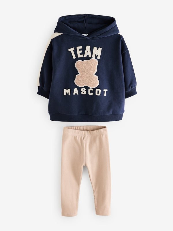 Navy Hoodie and Leggings Set immediate